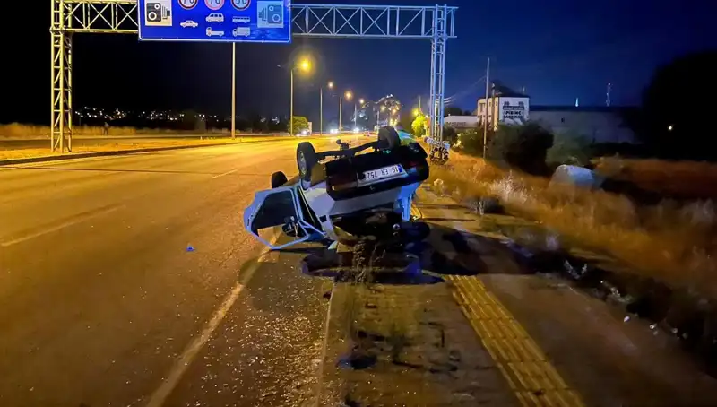 TIR'ın Sıkıştırdığı Otomobil Takla Attı: Şok Edici Kaza Sonrası 1 Yaralı