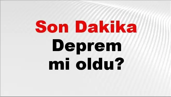 Kütahya'da Son Dakika Deprem: Sarsıntının Derecesi ve Detaylar