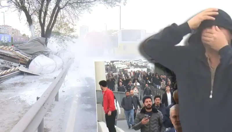 D-100'de Trafigi Felç Eden Dram: Alçı Yüklü TIR Bariyerlere Çarptı!