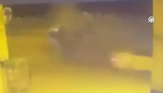 Gaziantep'teki Feci Kaza Anı Güvenlik Kamerasına Yansıdı!
