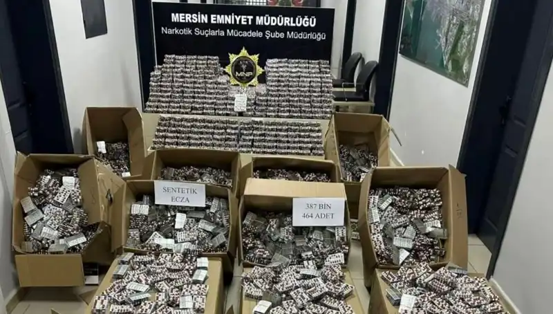 Mersin'de Tarihin En Büyük Uyuşturucu Hap Operasyonu Gerçekleşti!